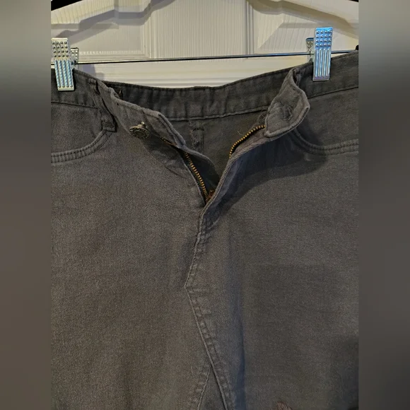 5KG Jeans Sz L Distressed Black Denim Squirt - Picture 4 of 8